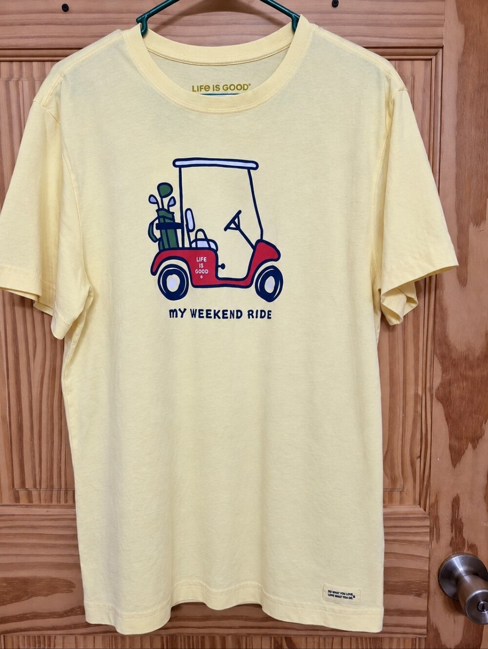 Life Is Good “My Weekend Ride” Golf Cart Crusher Tee Men’s M